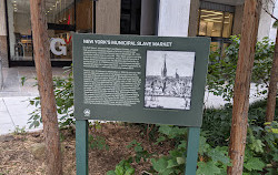 Historischer Marker für den Sklavenmarkt