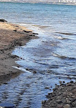 High Tide Covers Rock Beach