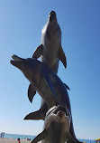 Dolphins sculpture