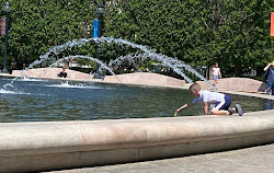 La fontaine du jardin de sculptures de la National Gallery of Art