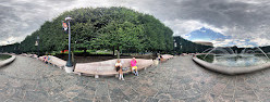 La fontaine du jardin de sculptures de la National Gallery of Art