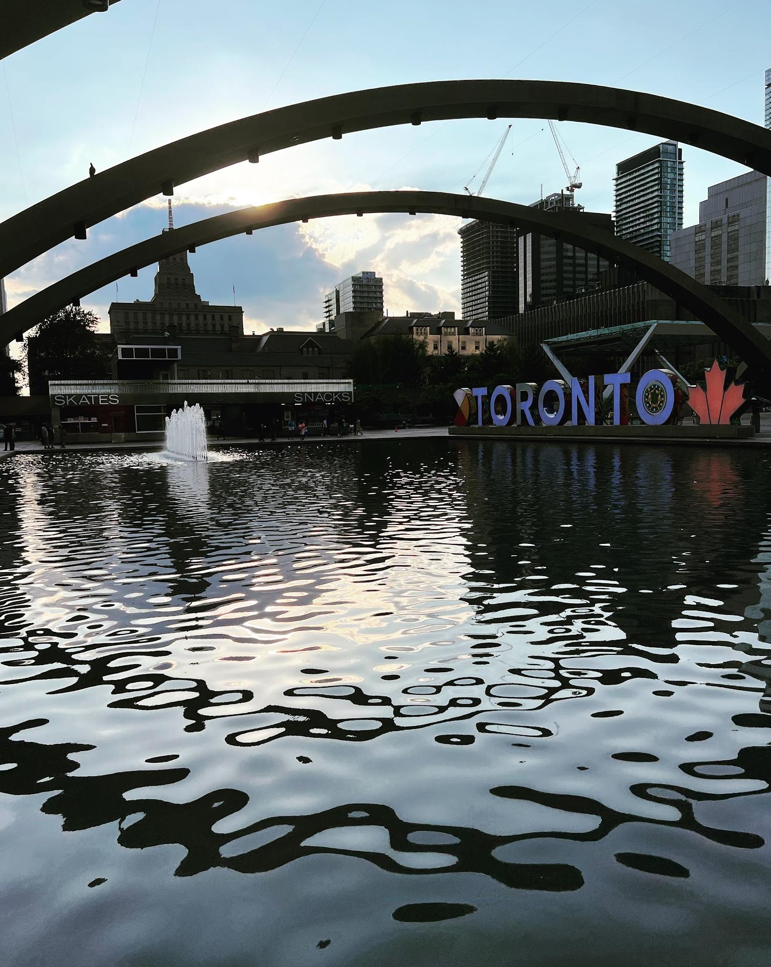 Fountain at Nathan Phillips Square