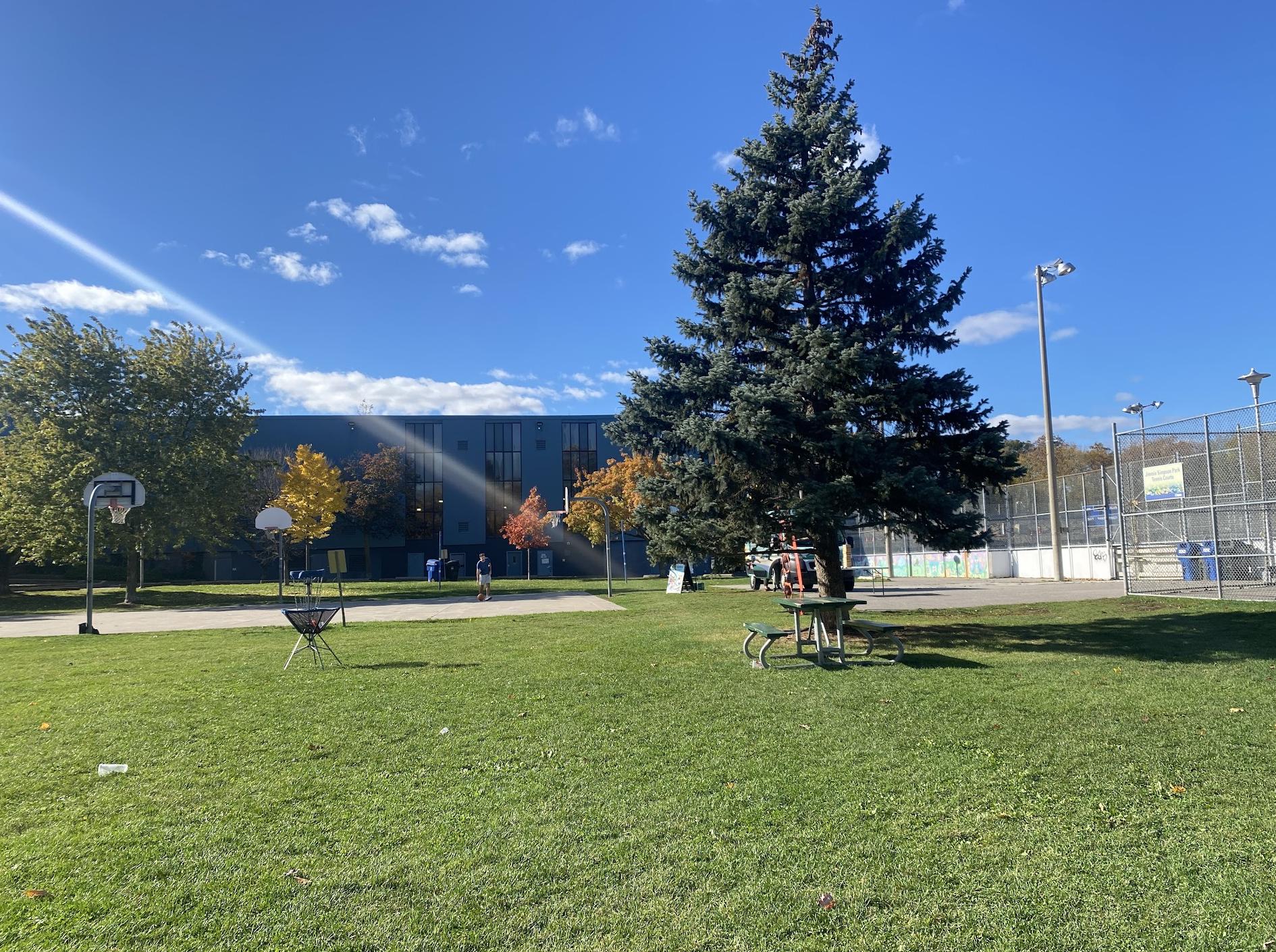 Canchas de tenis al aire libre en el parque Jimmie Simpson