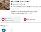 Restauracja Warszawska