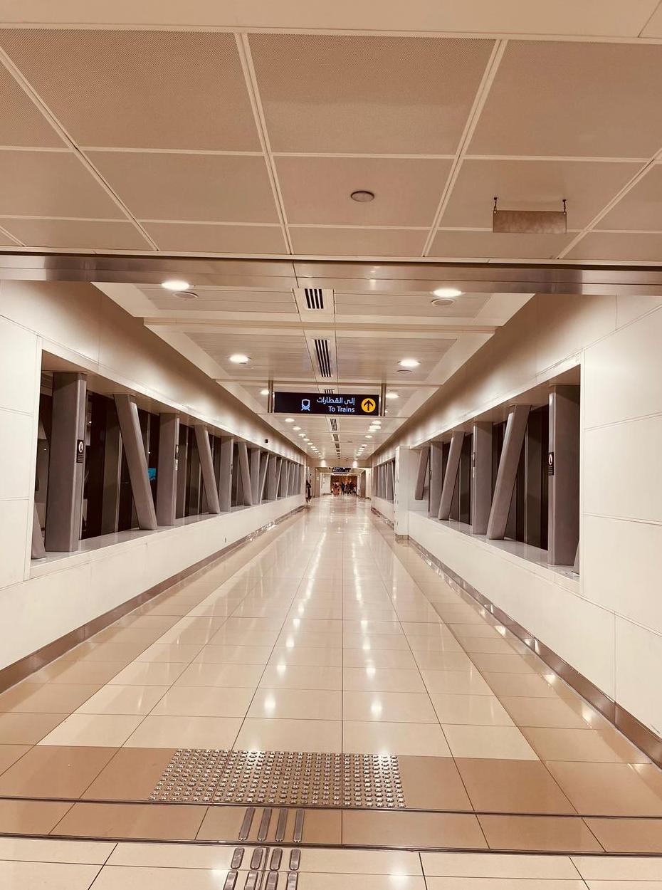 Station de métro 1 de la zone franche de l'aéroport de Dubaï