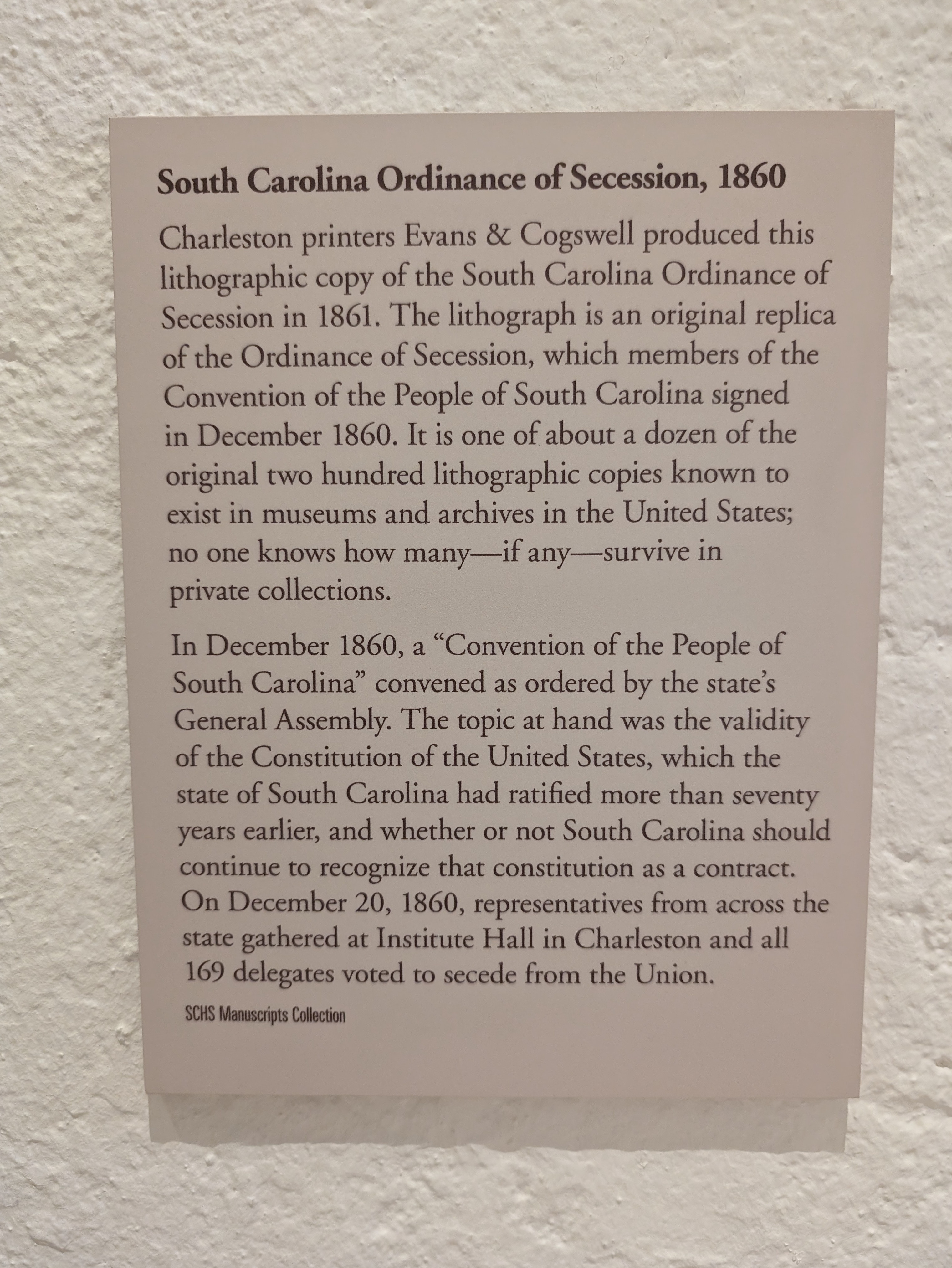 South Carolina Historical Society