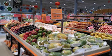 Supermercato fresco dell'azienda agricola