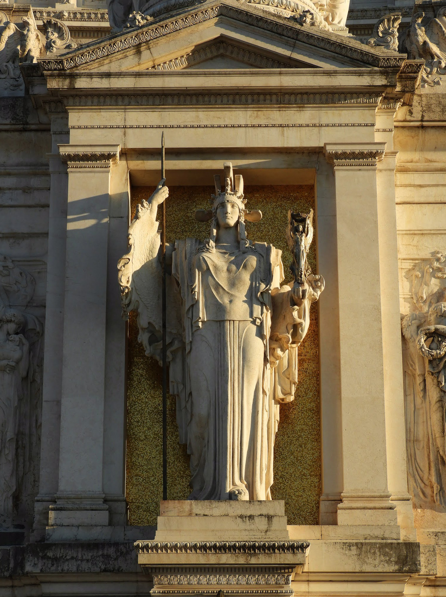 Goddess of Rome statue