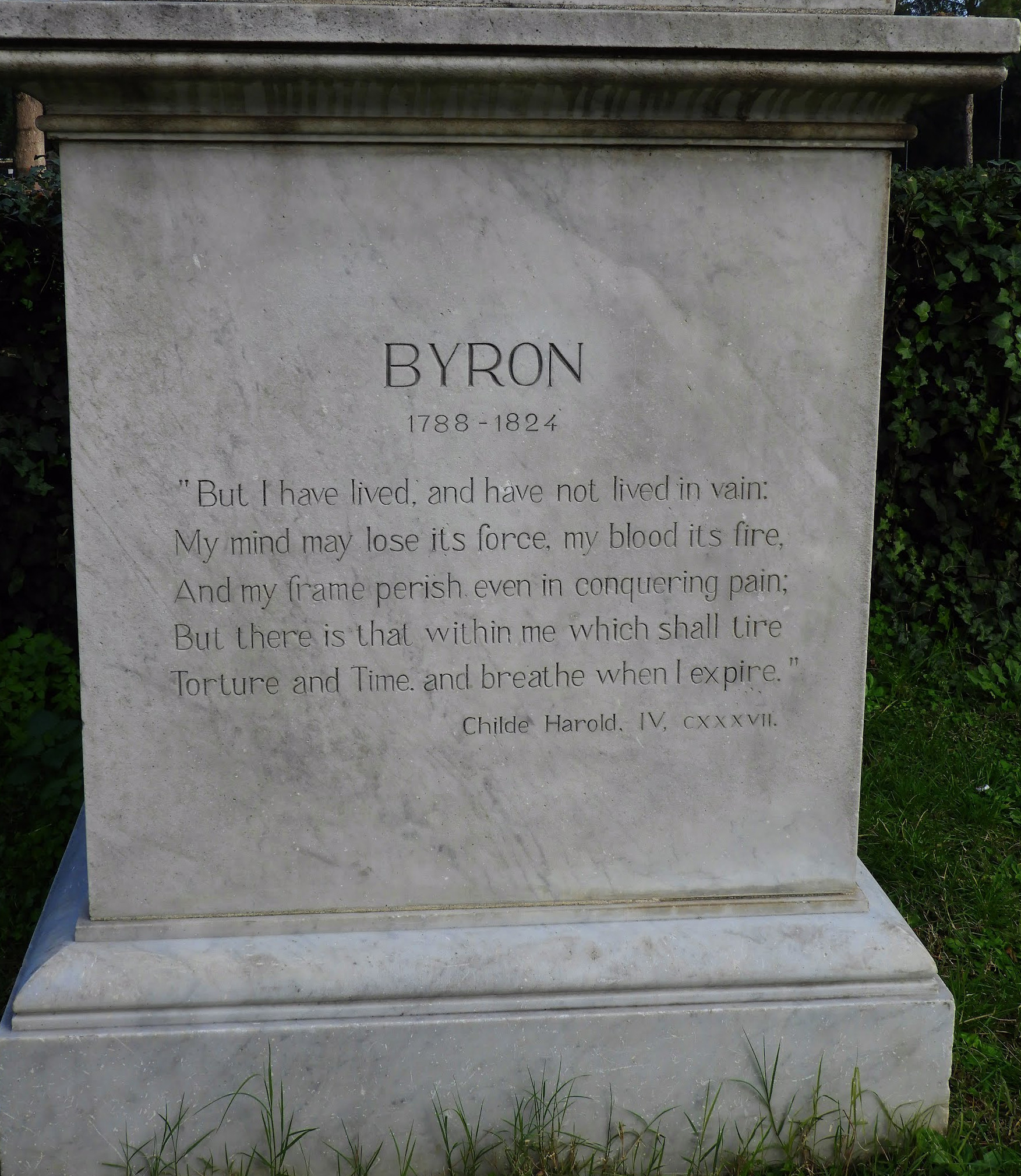 Monument to Lord Byron