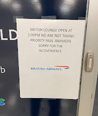 Lounge delle gallerie della British Airways