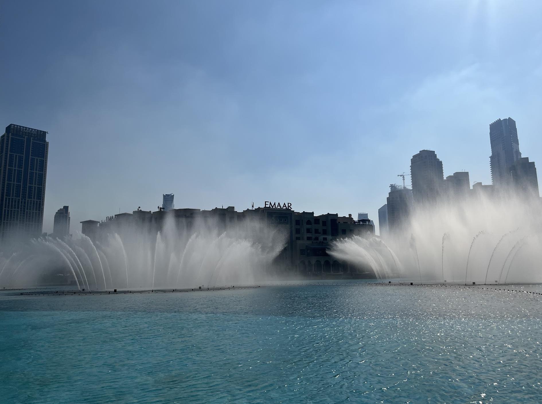 Fontes de água do Burj Khalifa
