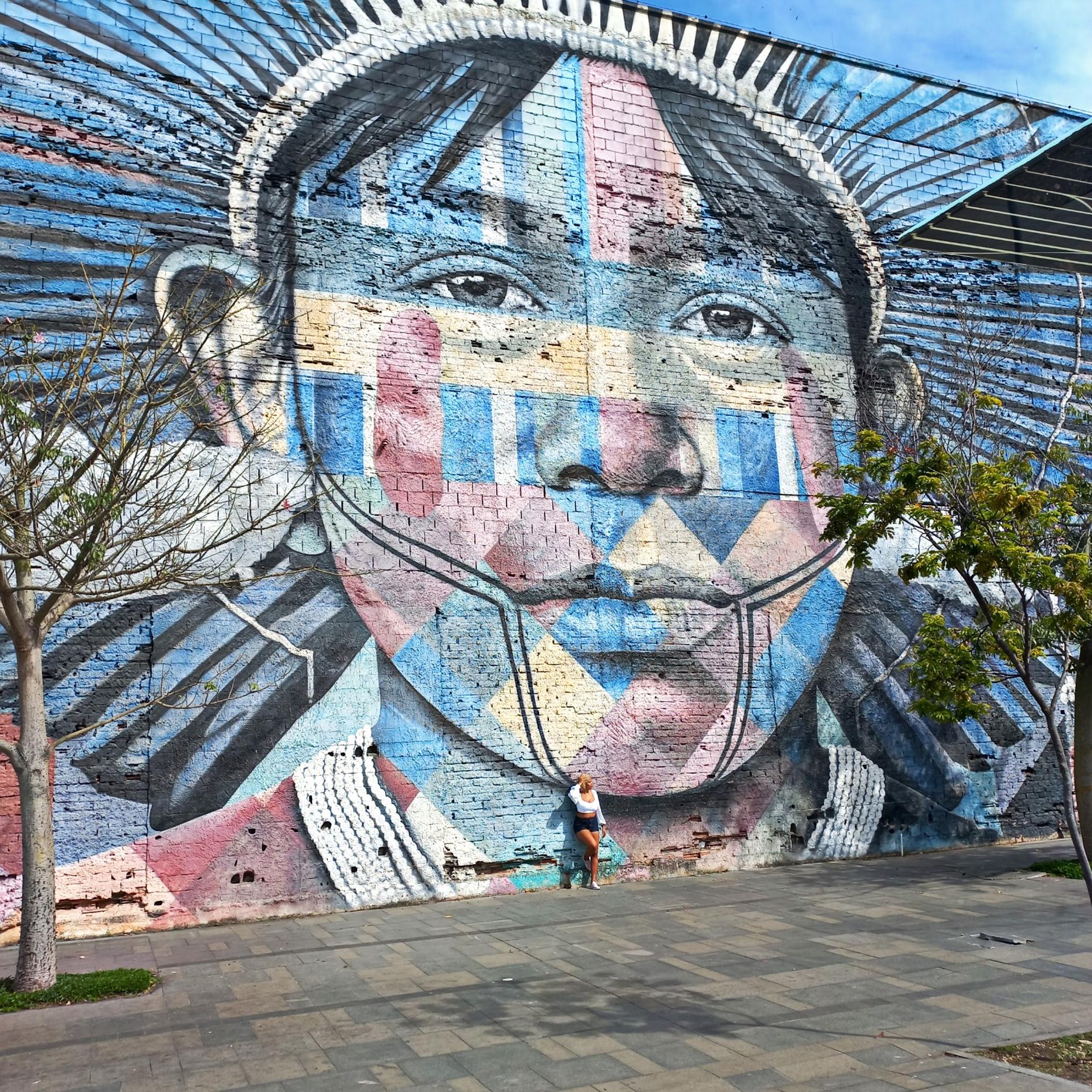 Mural de Eduardo Kobra em homenagem a Ayrton Senna