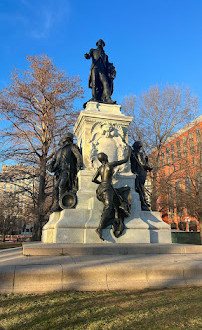 Standbeeld van generaal markies de Lafayette