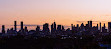 Melbourne City Sunset View