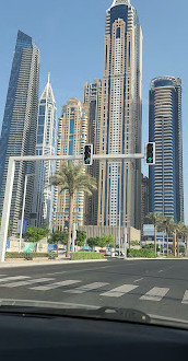 Aussichtspunkt auf den Hafen von Dubai